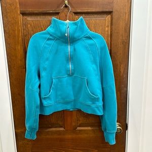 lululemon scuba funnel neck half zip size m/l